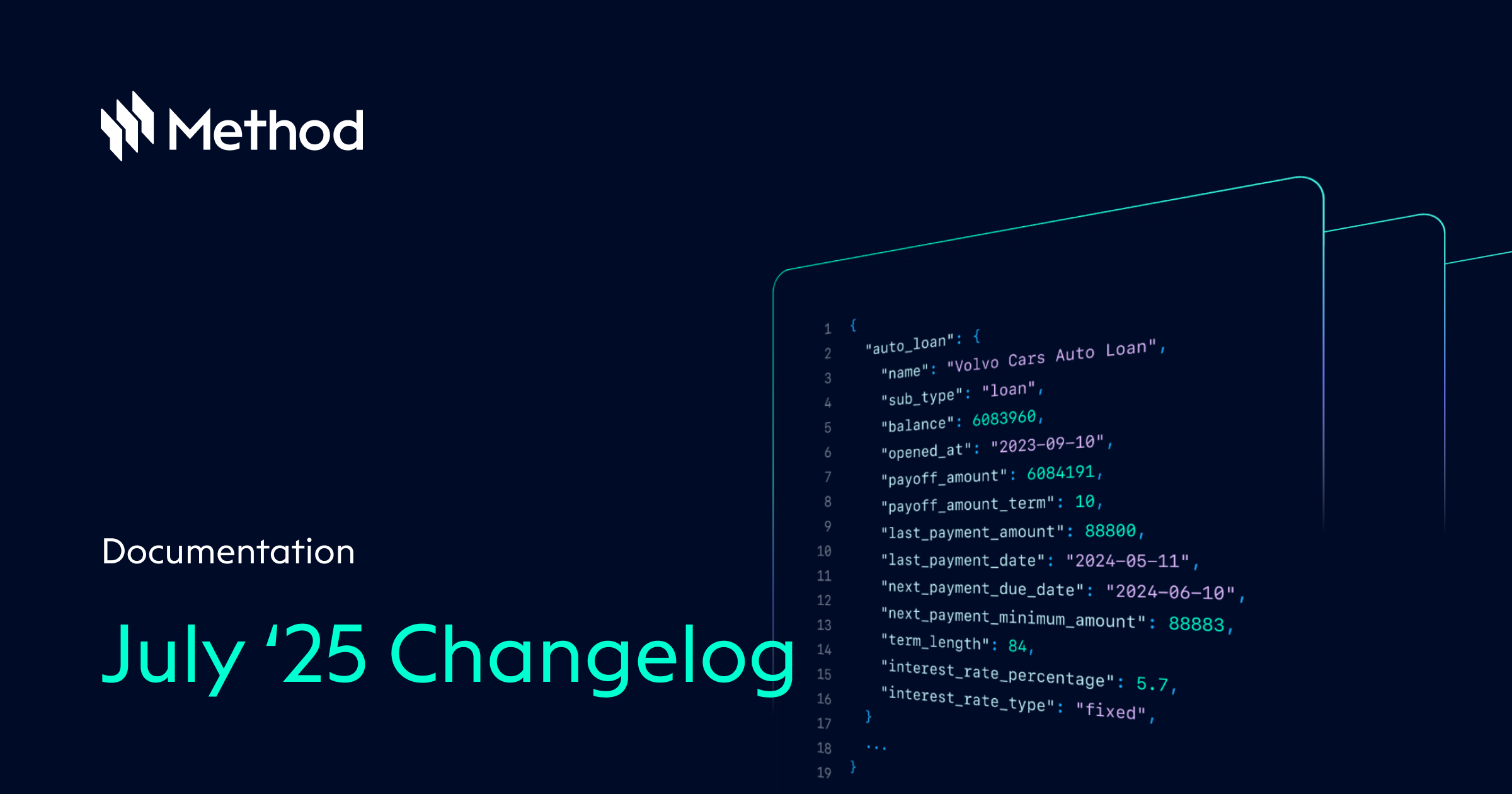July Updates - Method API Docs
