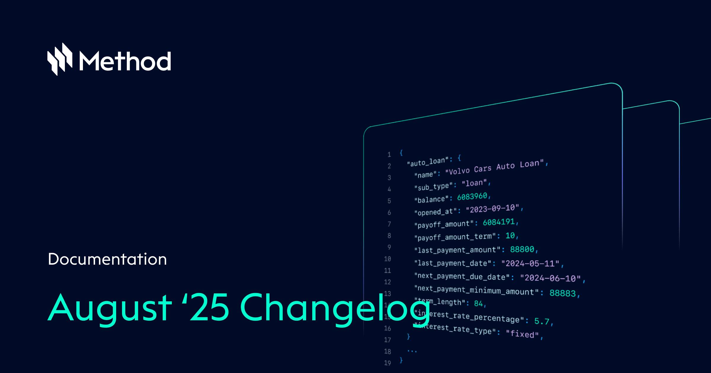 August Updates - Method API Docs