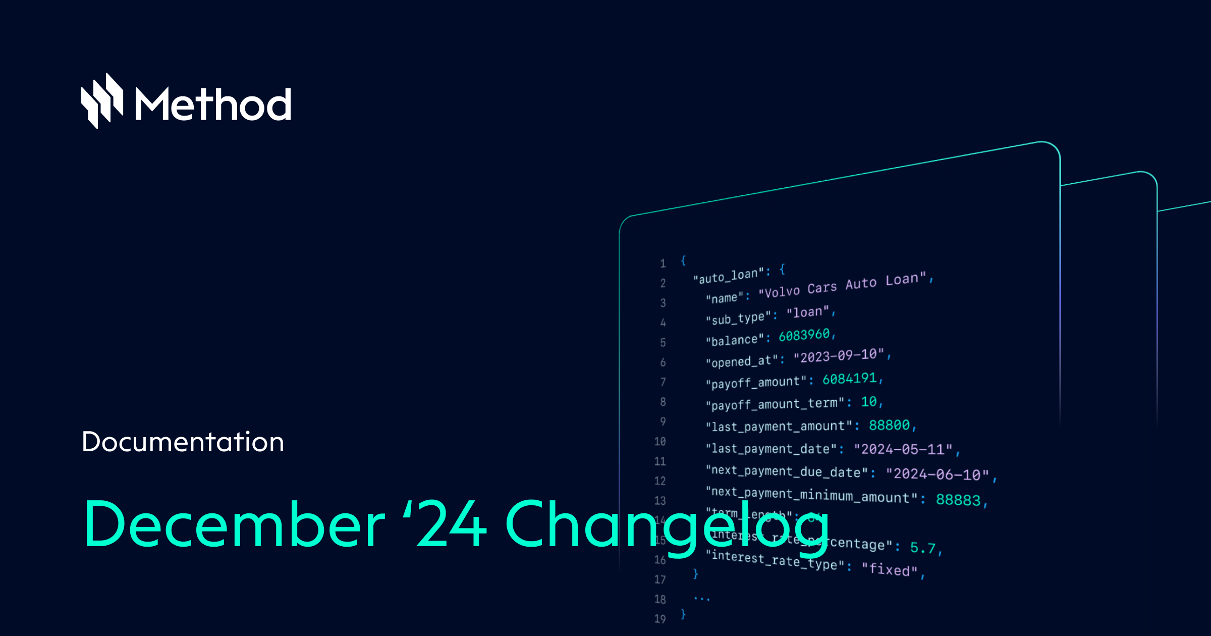 December Updates - Method API Docs